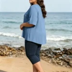 Plus Size High Waist Capri Leggings — Image 4