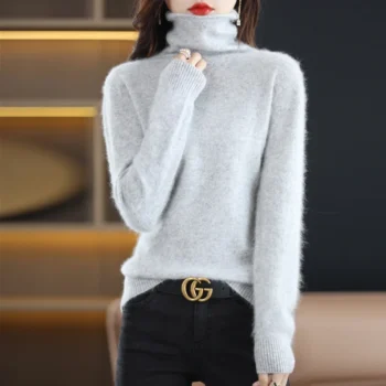 Oversized Solid Knitted Sweater