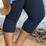 Plus Size High Waist Capri Leggings