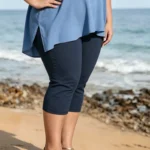 Plus Size High Waist Capri Leggings — Image 2