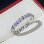 Thin Ring with Shiny Zircon — Image 4