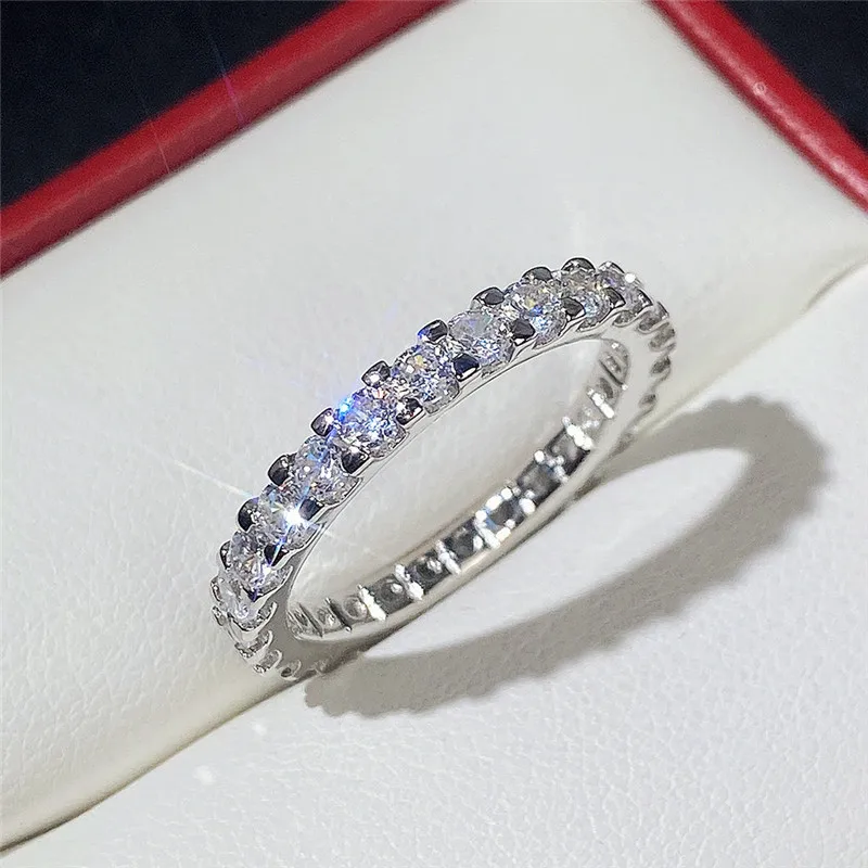 Thin Ring with Shiny Zircon