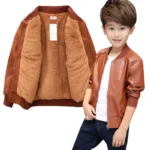 Boys' Velvet Winter Jacket — Image 3