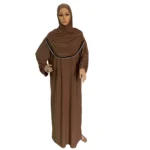 Free-Size Prayer Khimar with Attached Headscarf