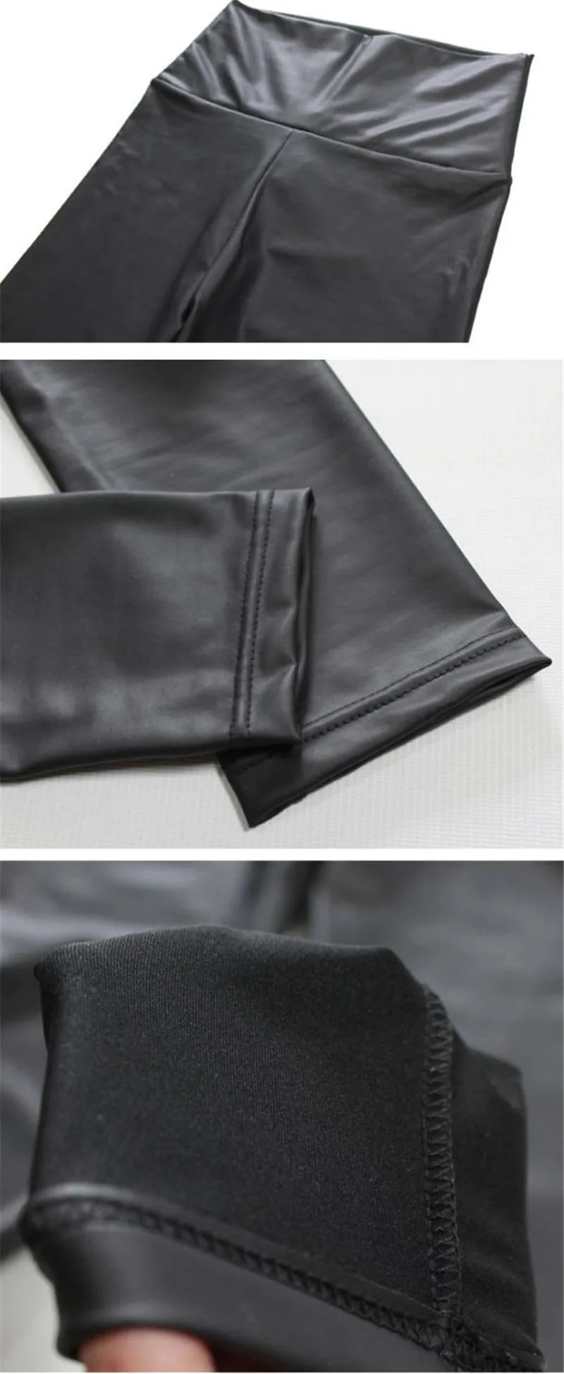 Faux Leather High-Waisted Pants — Image 19