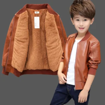 Boys' Velvet Winter Jacket