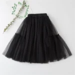 Girls' Lace Cotton Pleated Skirt — Image 3