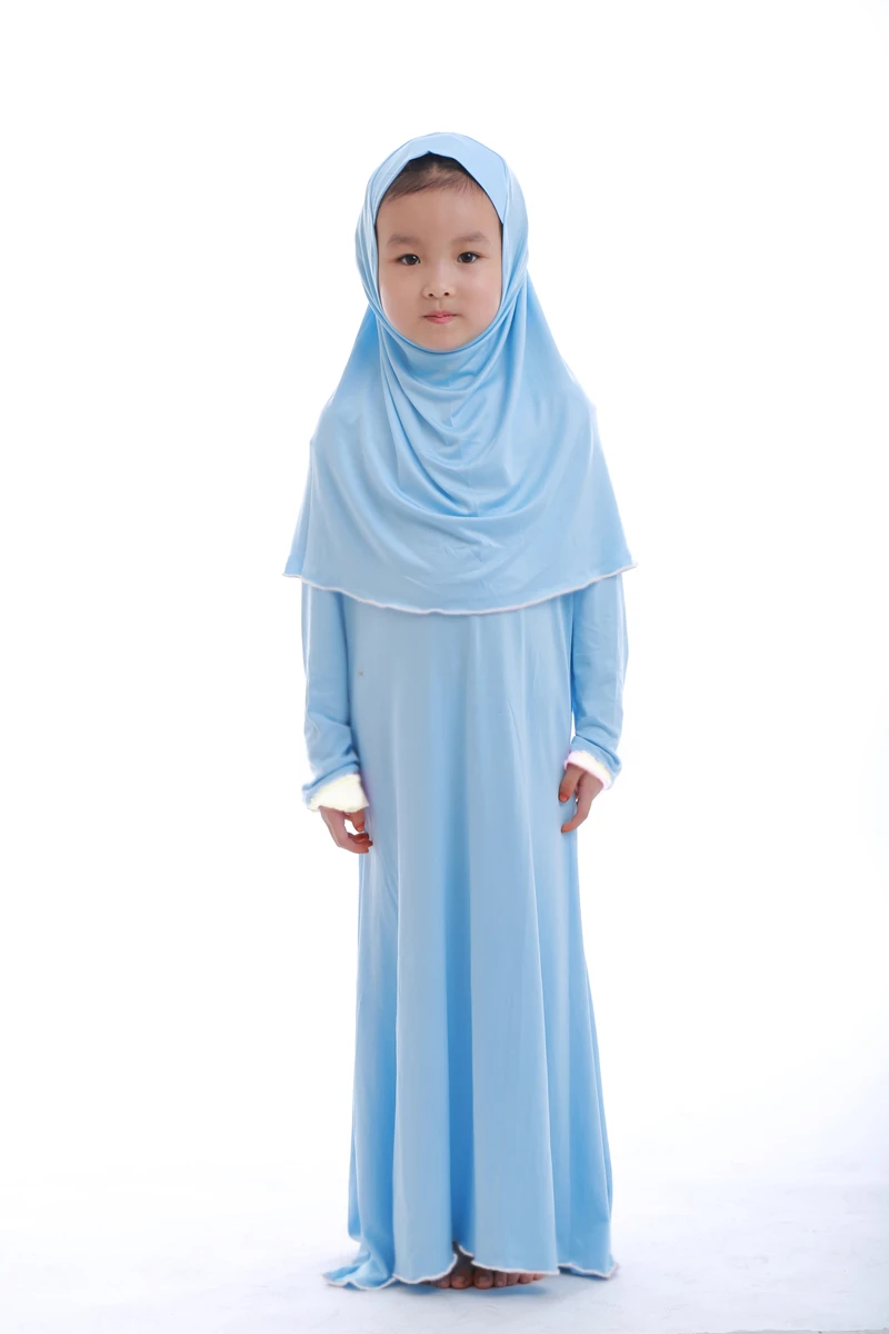 Girls' Prayer Set with Dress and Headscarf — Image 29