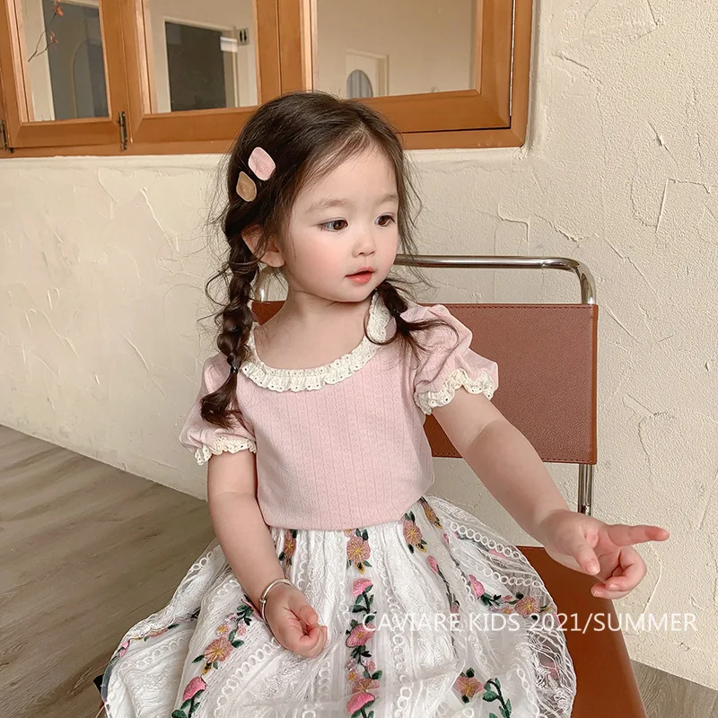 Girls' Lace Summer Shirt