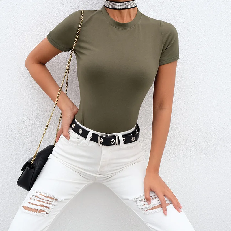 Black and White Short Sleeve Bodysuit