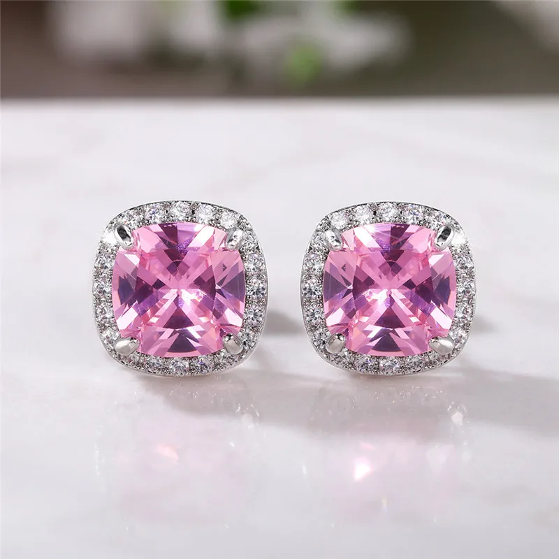 Shiny Zircon Clip-On Earrings