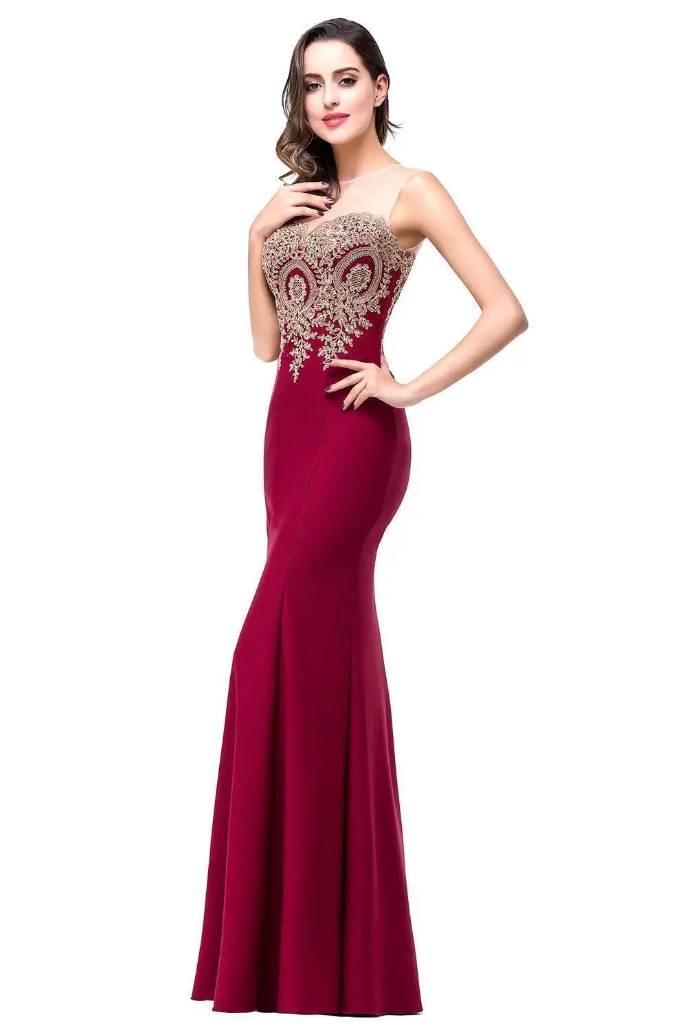 Sweetheart Mermaid Evening Dress with Lace Embroidery