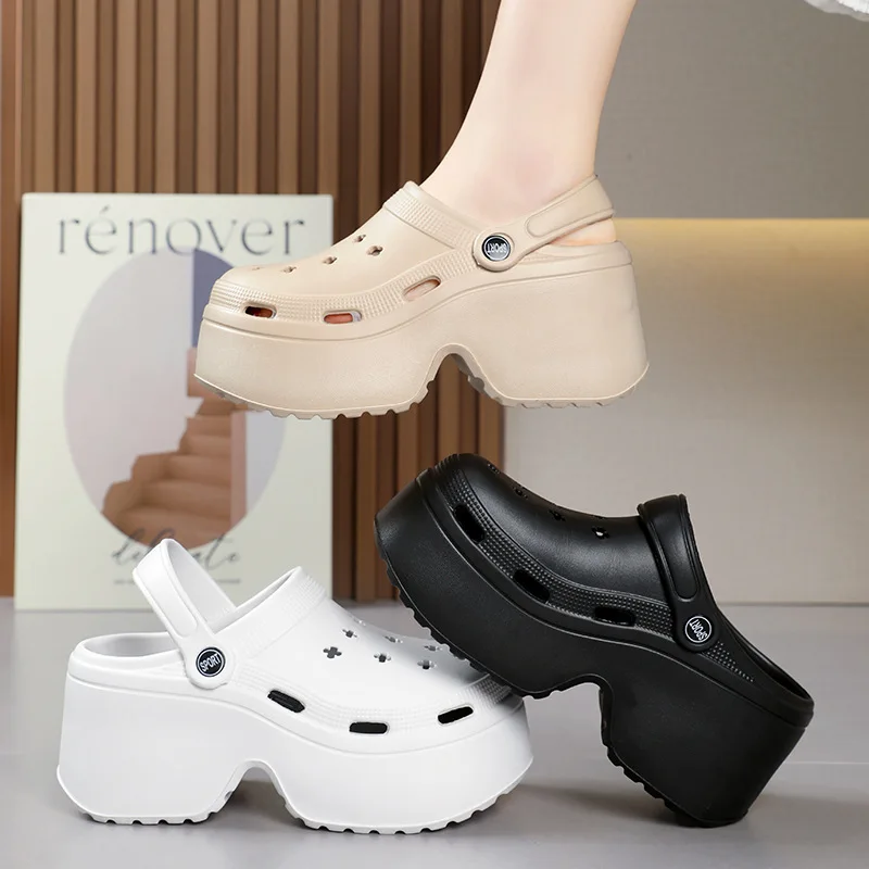 Thick High-Heel Summer Slippers
