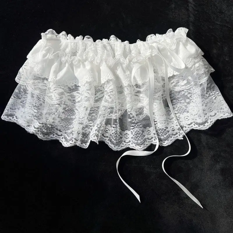 Lace Layered Mini Skirt