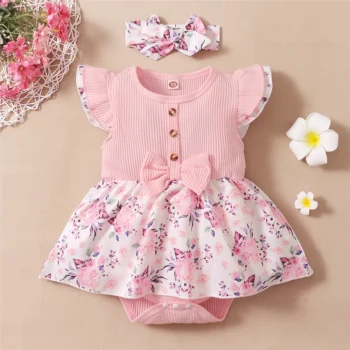 Newborn 2-Piece Floral Summer Set