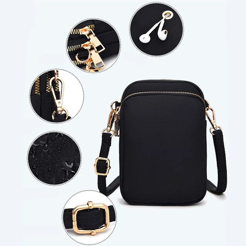 Small Phone Shoulder Bag with Zipper