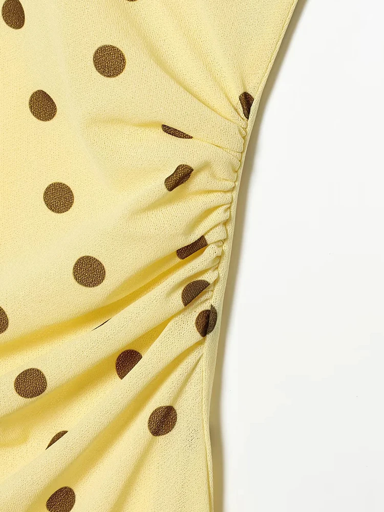 Elegant Polka Dot Maxi Dress