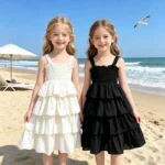 Girls' Sleeveless Summer Dress with Straps