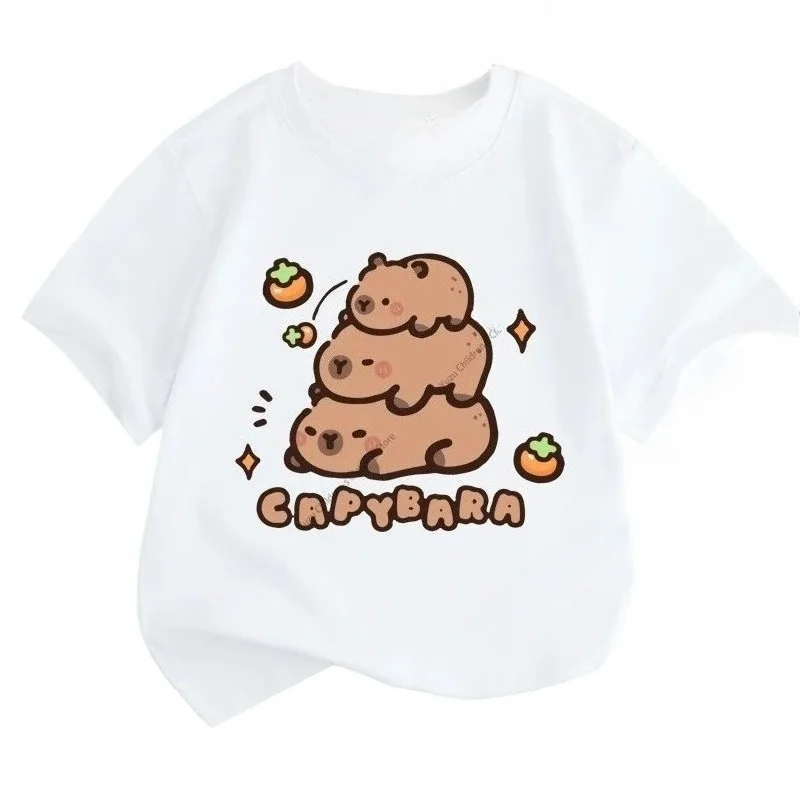 Kids' Capybara Print T-Shirt