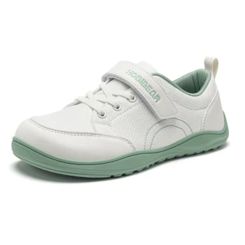 Kids' Lightweight Faux Leather Mesh Sneakers