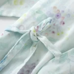 2-Piece V-Neck Floral Cotton Pajama Set — Image 4