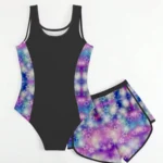 Girls' Cat and Star Print Swim Set — Image 2