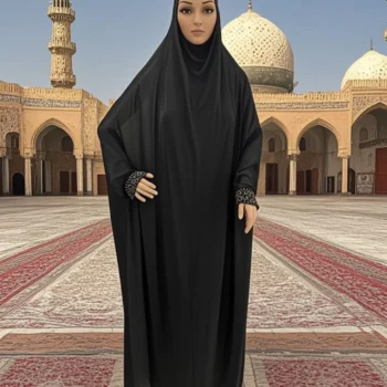 عباية صلاة بخمار بمقاس واحد