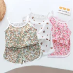 Kids' Cotton Vest and Lightweight Shorts Set