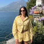 Polka Dot Set: Stand Collar Top and Pleated Shorts — Image 2