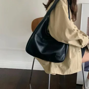 Large-Capacity Leather Tote Bag