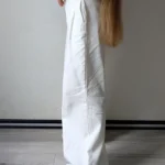 بنطال بخصر عالٍ قطني رسمي — صورة 2