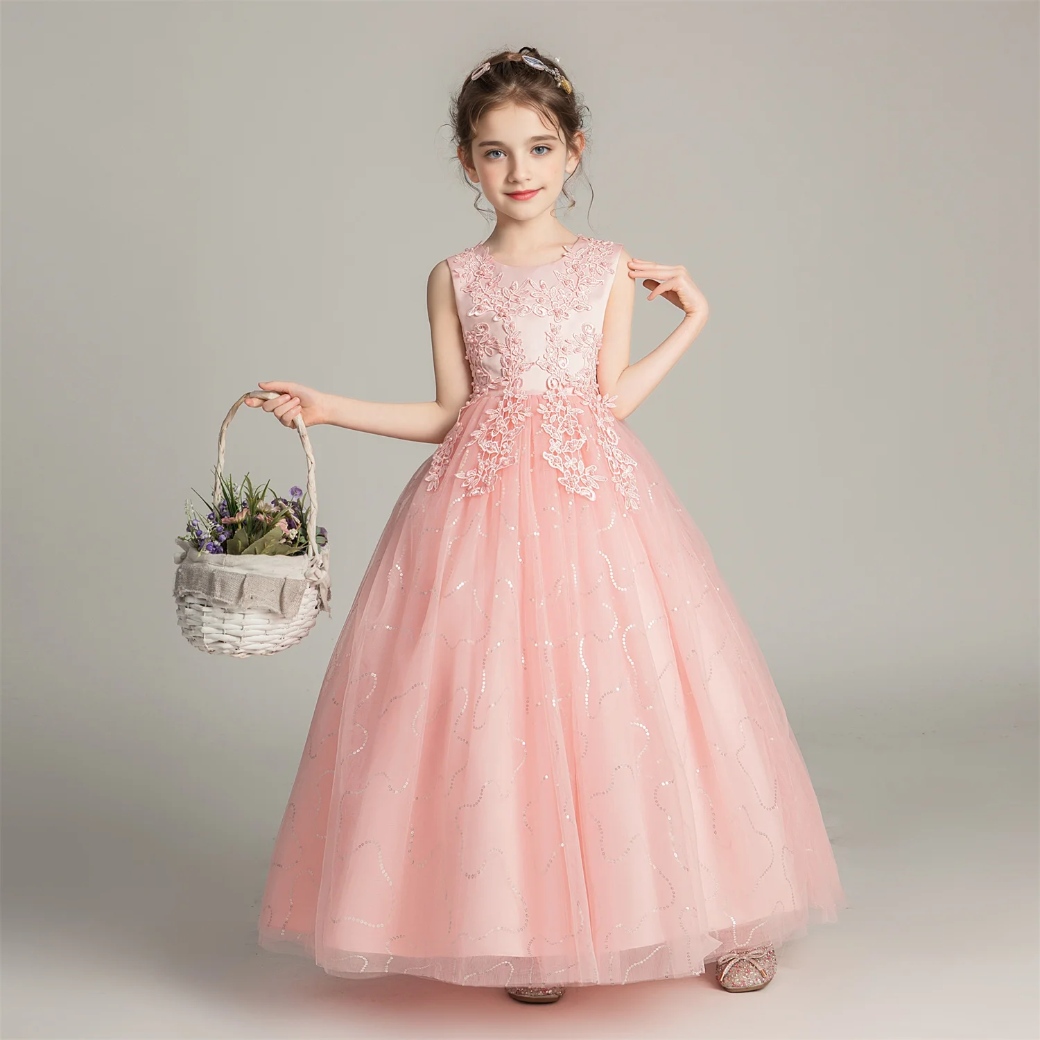 Girls' Lace Party Dress