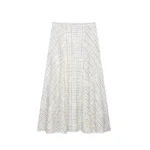 Plaid Blouse and Skirt Set with Embroidery and Bow — Image 4