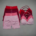 2-Piece Stretchy Sports Set with Front Tie