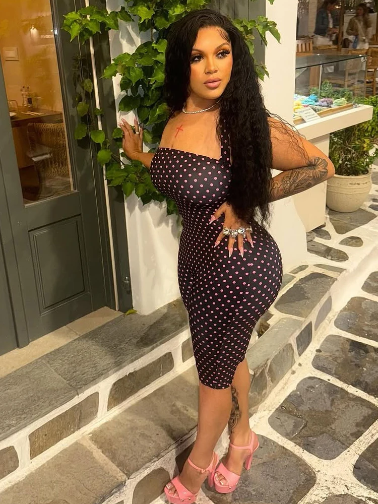 Summer Polka Dot Wrap Jumpsuit
