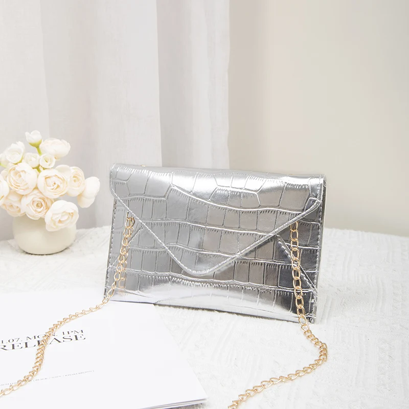 Gold and Silver Evening Bag for Occasions