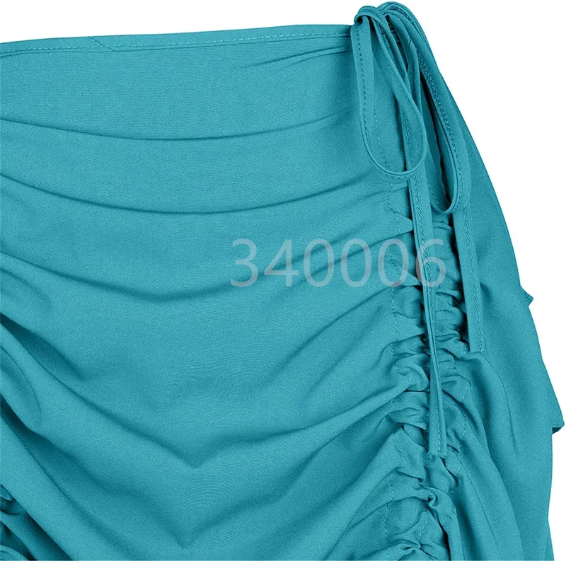 Gothic-Style Skirt with Asymmetric Ruffles