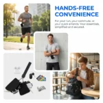 Wallet with Wrist Loop, Two Pockets and Zipper — Image 4