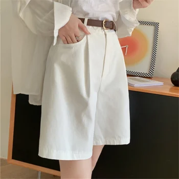 Cotton Summer High-Waisted Shorts