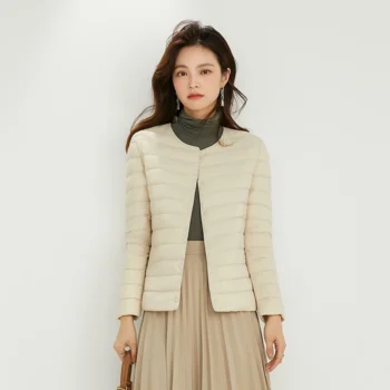 V-Neck Down Jacket
