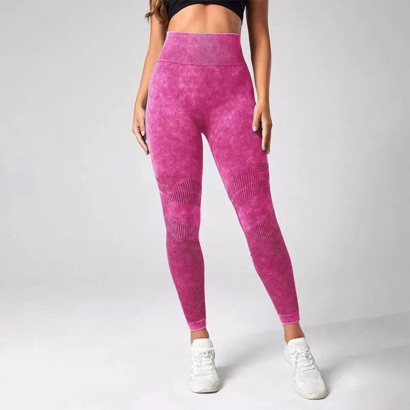 Tie-Dye Tummy Control Yoga Sports Leggings