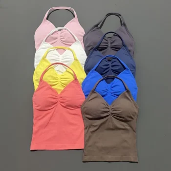 Padded Halter Yoga Gym Top