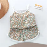 Kids' Cotton Vest and Lightweight Shorts Set — Image 4