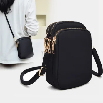Small Phone Shoulder Bag with Zipper