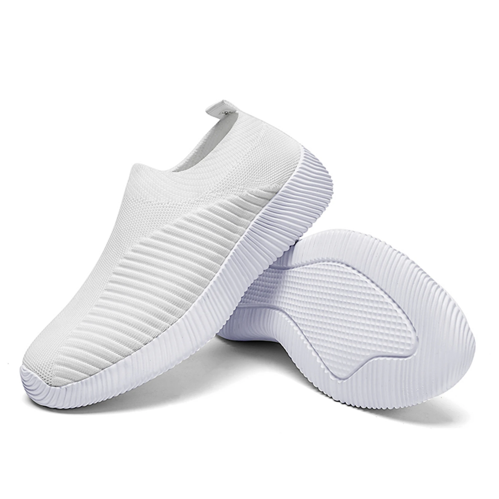 Women's Slip-On Shoes with Rubber Sole