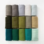 Solid Cotton Hijab with Fringe — Image 3