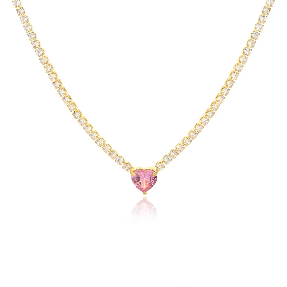Crystal Heart Print Necklace — Image 14