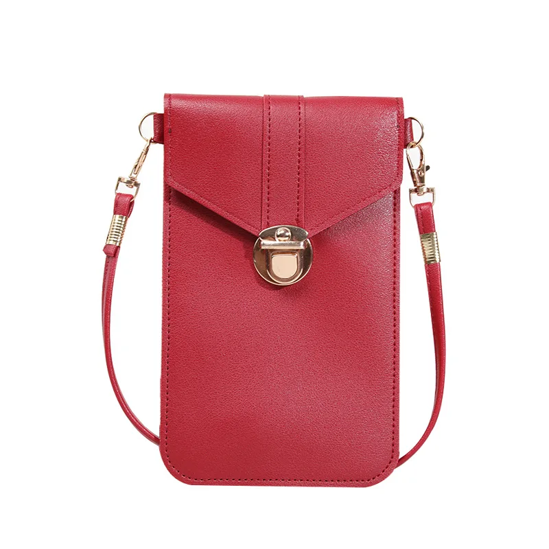 Shoulder Bag with Lock and Touch Screen