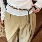 حزام بنقشة ورود بطراز كلاسيكي بسلسلة