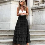 Long Puffy Tulle Skirt — Image 6